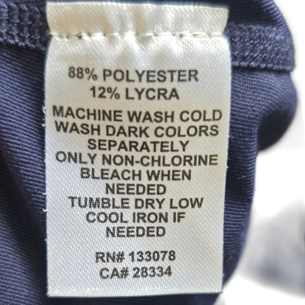 Lucky In Love Navy Blue Embroidered Pleated Tiered Athletic Mini Skirt, S XS #59 - Picture 7 of 7